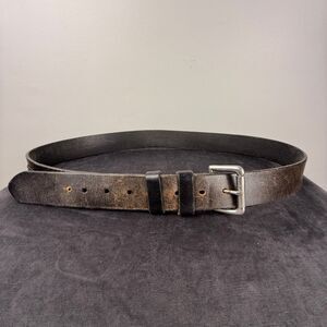 Polo Ralph Lauren Men’s Belt, Distressed Black – Size 38 (95 cm)
